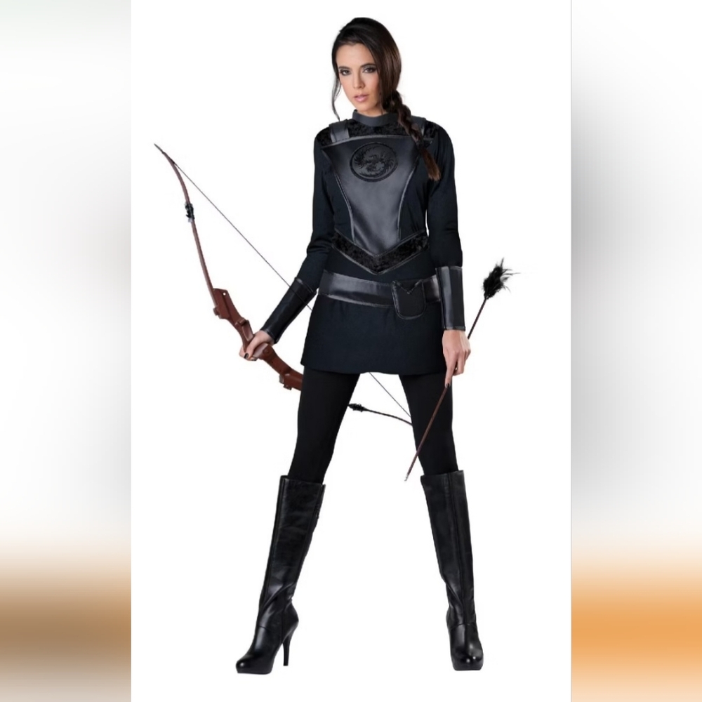 K-Mart 2016 Warrior Huntress Women's Costume, Size 14+ Medium, 2 Pieces, NWT